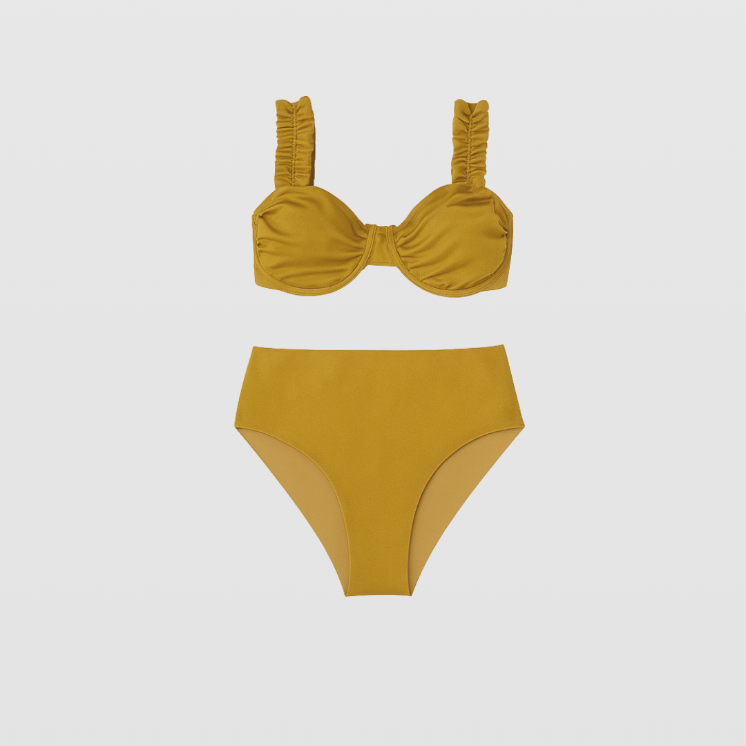 Clavel Haigh Waist Full Coverage Bikini