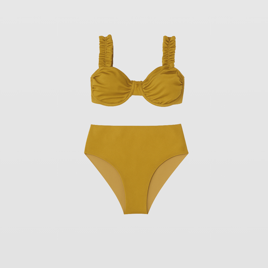 Olessia Clavel Haigh Waist Full Coverage Bikini